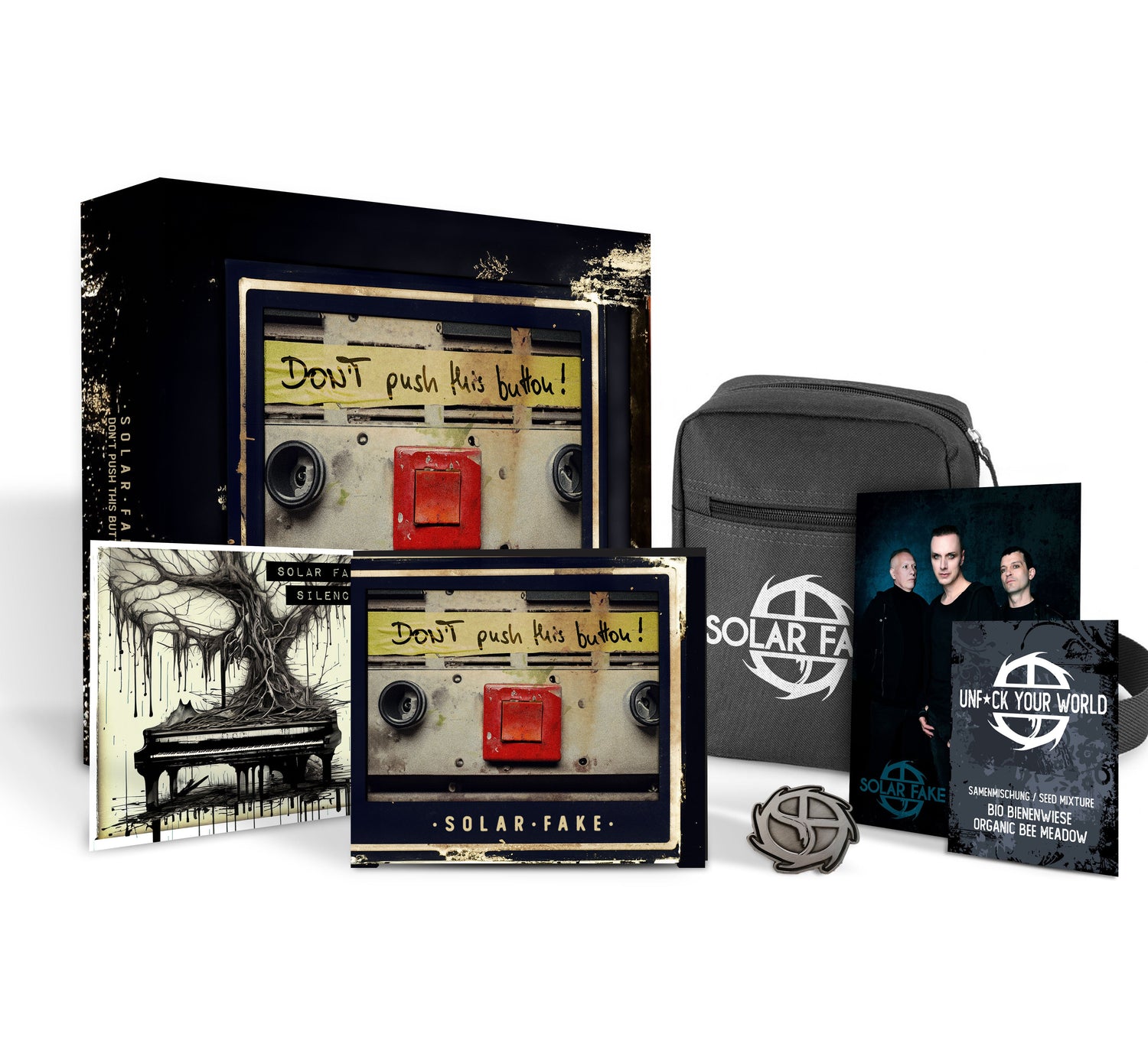 "DON'T push this button!" 3CD Fan Box