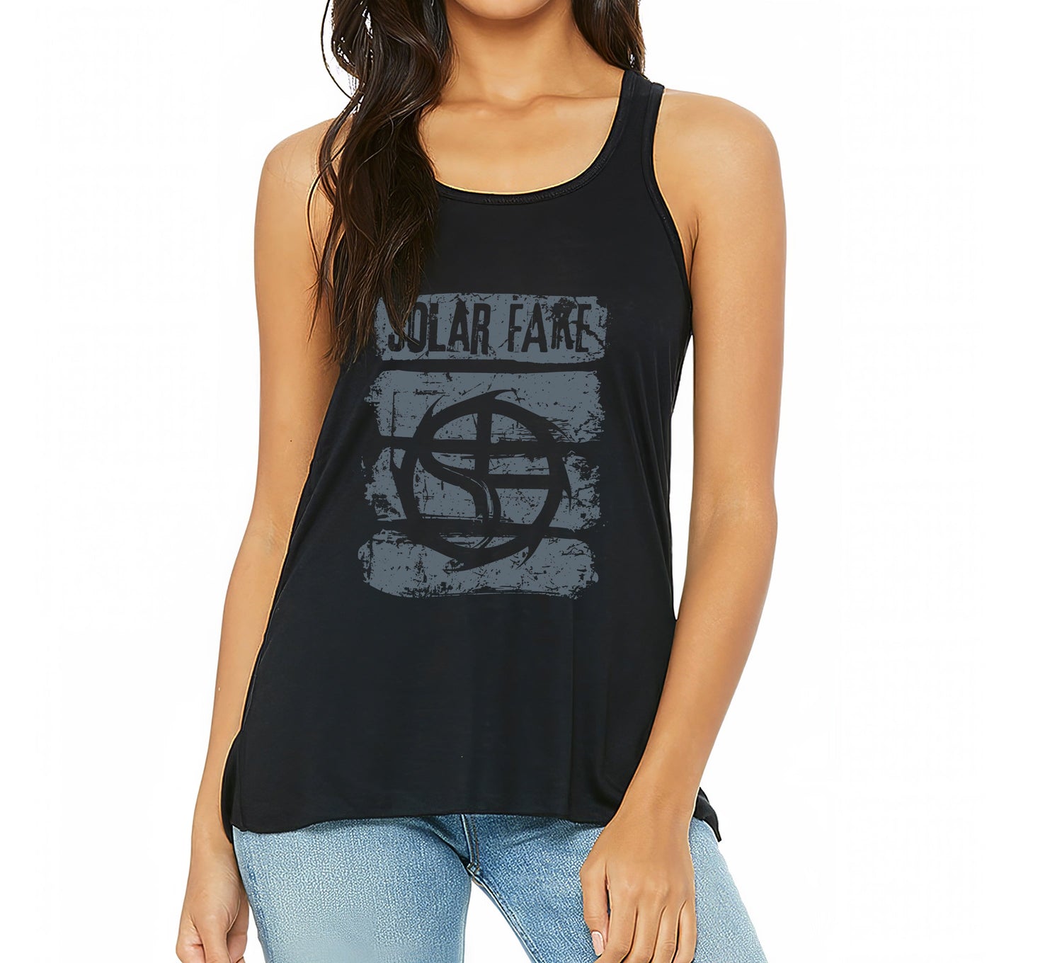 Women's Tank Top - Grey Stripes (USA)