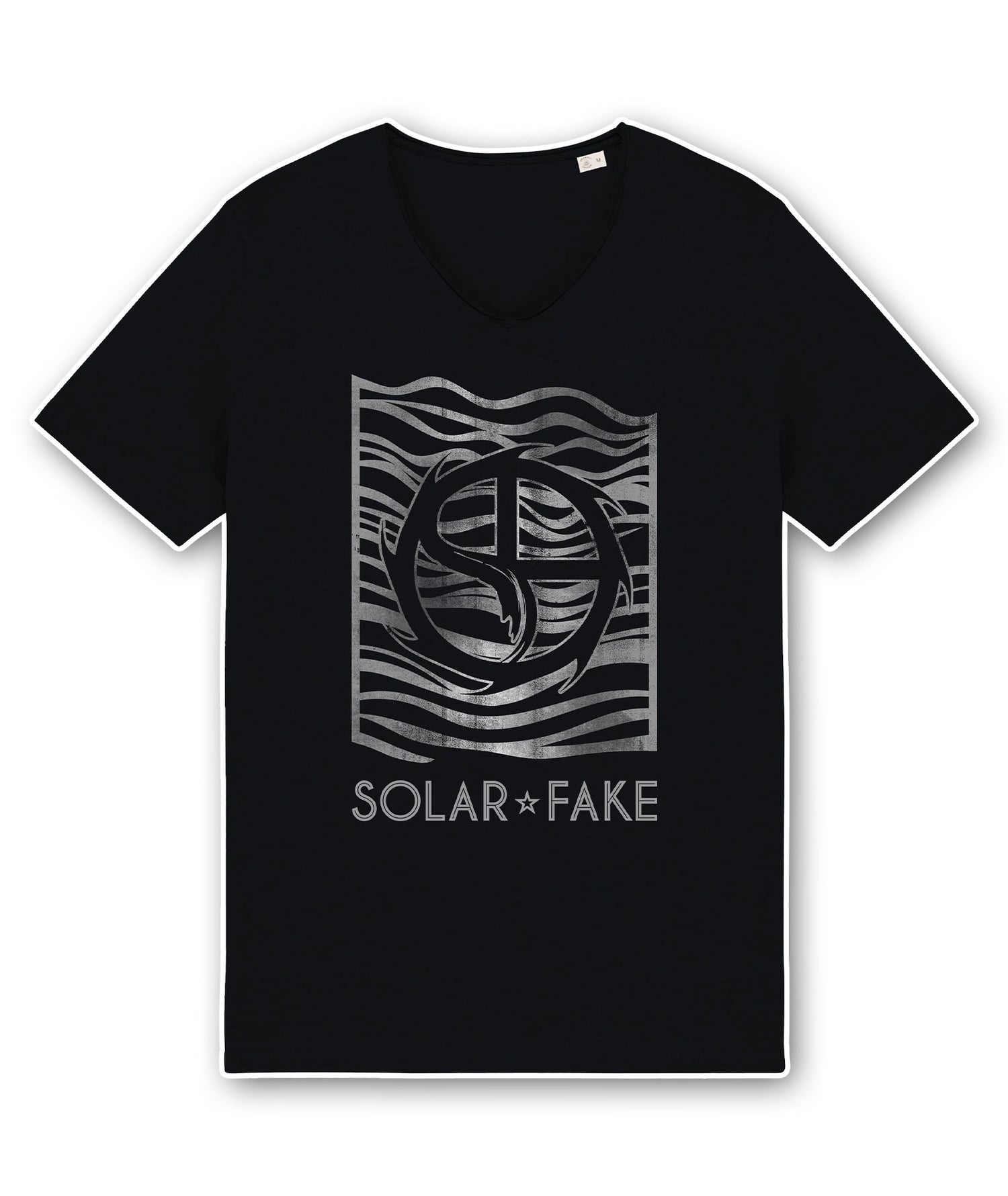 Unisex Slub T-Shirt "Silver Waves"