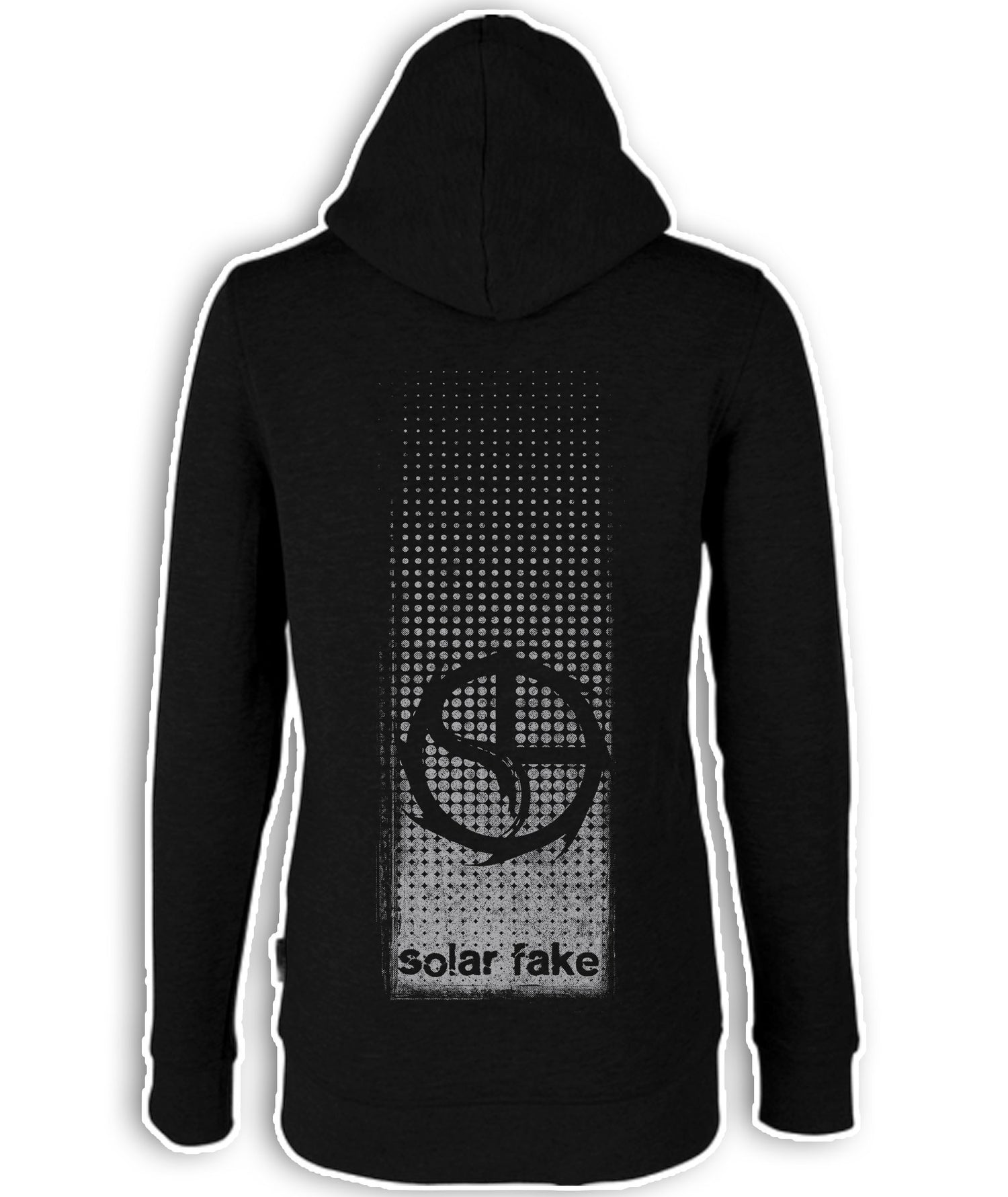Women's Zip Hoodie Black / Grey