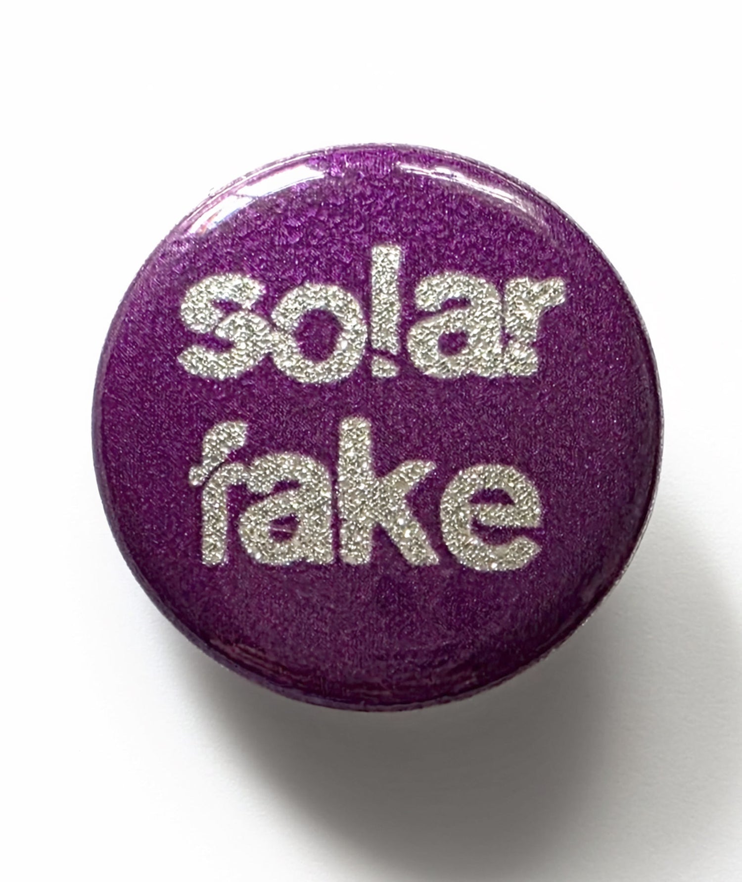 Button Solar Fake Glitter