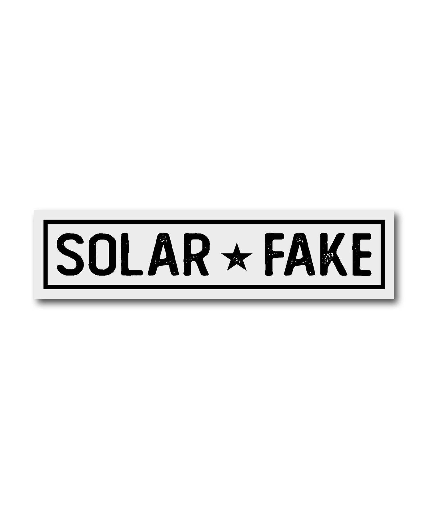 Aufkleber "Solar Fake"